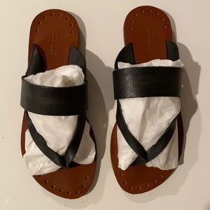 Barneys NY | Handcrafted Leather Upper Sandal